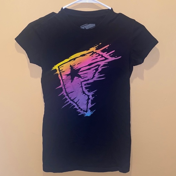 FAMOUS STARS & STRAPS Y2K Logo T-Shirt - Picture 1 of 3